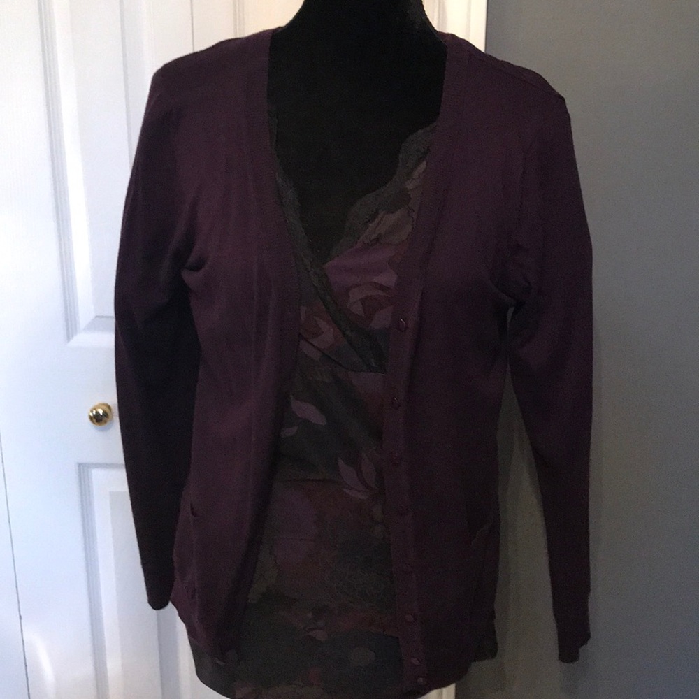 Jacob purple cardigan